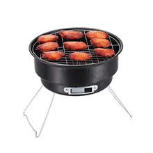 Portable BBQ Grill Round Barbecue Rack Stainless Steel Mini BBQ Charcoal Grill Camping Barbecue Tools