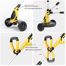 AMYYTL Lawn Mowers Electric Lawn Mowers Push-Type Small Lawn Mowers Household Garden Adjustable Multifunctional Mowers