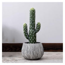 WOAITIANTIAN Flower Pots Plant Pots Stone Pattern Cement Simple Round Flower Living Room Decoration Planters(X-Large)
