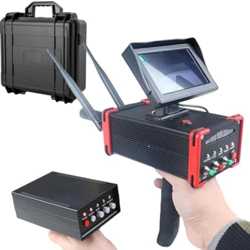 Professional Underground Scanner,Underground Metal Detector,16 M Deep Long Range,100 M Range for Gold,Silver,Copper,Precious Stones (Red)