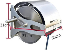 Stainless Steel Hose Reel,Stainless Steel Water Pipe Storage Rack,Watering Car Wash Hose Reel,Wall Mounted Collection Pipe Rack,bracket+10mwaterpipe