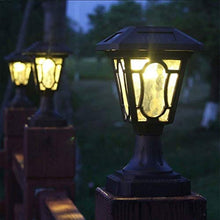 SyLaBy Solar Lights Metal Flickering Lights Waterproof Outdoor Heavy Duty Lighting Solar Pathway Lights Landscape for Garden Patio Yard,