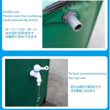 GPDJHRTI Rainwater Barrels, Can Be Widely Used in Courtyards, Terraces, Gardens(Black,750L)
