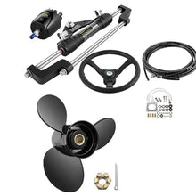 VEVOR Outboard Propeller Marine Upgrade OEM + Hydraulic Steering Kit 300HP Black