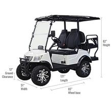 M MASSIMO MOTOR Electric Golf Cart Red