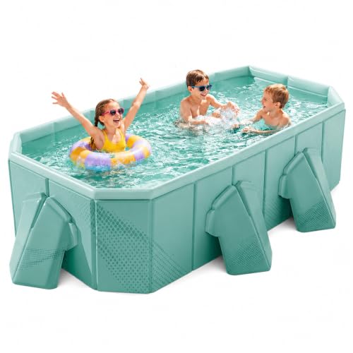 Foldable Above Ground Swimming Pool, Portable Backyard Pool