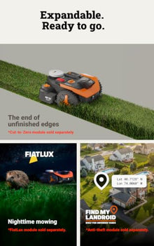 WORX Robot Lawn Mower for 1/4 Acre, Wire-Free with Brushes