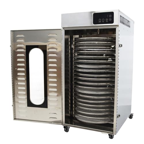 INTSUPERMAI 20 Layer Commercial Food Dehydrator Stainless Steel 110V