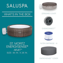 Bestway SaluSpa St Moritz AirJet Inflatable Hot Tub 5-7 Person Outdoor Spa