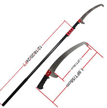 Telescopic Pole Saw 3.6-7.2M Foot Extendable Telescoping Landscaping Pole Saw Used for pruning and pruning branches and leaves high-altitude fruit tree branch saw 6M
