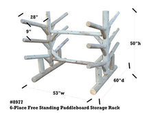 Log Kayak Rack 6 Place Paddle Board Storage Rack Canyon Brown