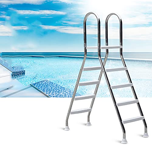 Heavy Duty Above Ground Pool Ladder 304 Stainless Steel 500 lbs Capacity