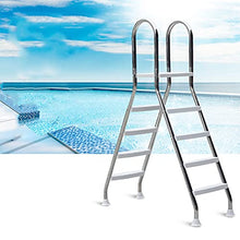 Heavy Duty Above Ground Pool Ladder 304 Stainless Steel 500 lbs Capacity