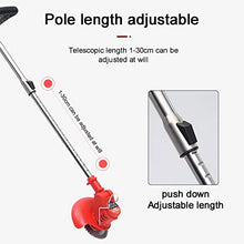 Cordless Lawn Mower, Retractable ELD 12V Rechargeable Home Lawn Mower Rotary Machine Head Portable Small Lawn Mower