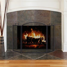 Fireplace Screen Simple Iron Fireplace Separation Screen Home Heating Protection Fence Anti-Fire Net Fireplace Fence Screen Hollow Fireplace Fire Screen