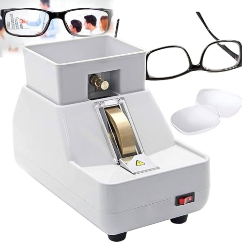 TYBJLXF Optical Lens Edger,Manual Lens Grinder Single Wheel Double Holder Dc Motor Width 35 MM,Rough & Fine & V Shape Groove