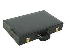 Zaza & Sacci Leather Backgammon Set 20" Black Case