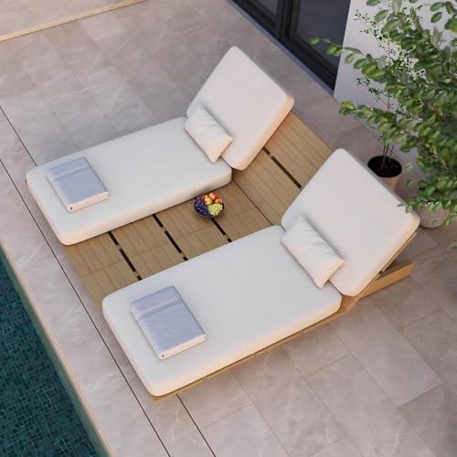 Acanva Solora Set of 2 Patio Chaise Lounge Chair Outdoor