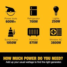 DeWalt 5,000 Starting Watt Portable Gas Generator, Wheels And Handle Kit