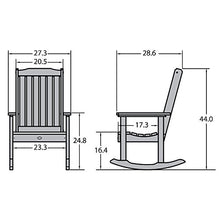 highwood Lehigh Rocking Chair, Black