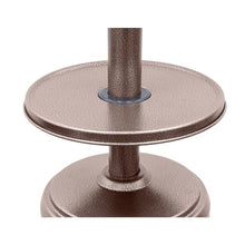 Hiland AZ 48,000 BTU Hammered Bronze Stainless Steel Patio Heater with Table