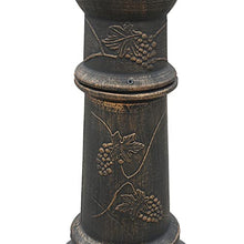 TEOYETTSF Garden Fire Pit Outdoor Cast Iron Mantelpiece Retro Charcoal Stove European Backyard Heating Oven Patio Vertical Fireplace