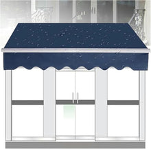 WZUOPG Manual Retractable Awning Door Window Awning Shelter Outdoor Canopy Home Deck Canopy with Manual Crank Handle（Frame Included ）