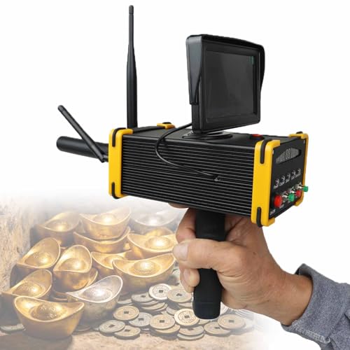 ERICAT High Definition Screen Underground Treasure Scanner, Gold Detector Metal Detector Underground Metal Scanner, Search Range 99m & Detection Depth 16m, Precise Positioning for Gold, Silver