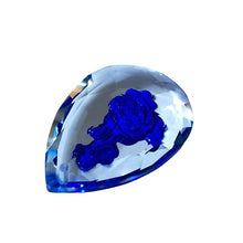 100pcs/Lot, 50mm, Dark Blue Crystal Chandelier Parts Inside Carving Rose Suncatcher Prism Pendants For Diy Handwork Gift
