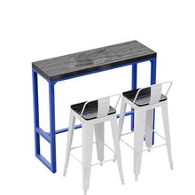 TBJEN Bar Table with Stools Set, Comfortable Kitchen Counter Height for Garden Yard Balcony Poolside Indoor(C1.2M)