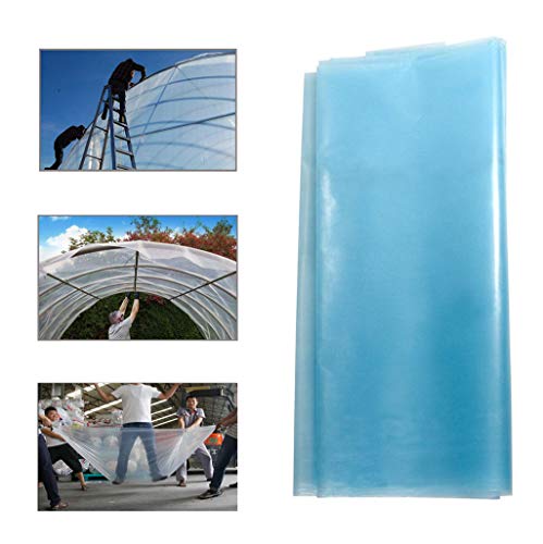Whryspa Greenhouse Polyethylene Film 10 Meters Wide (32.8 Feet) 2-50 Meters Long Transparent Plastic Film,10x12m
