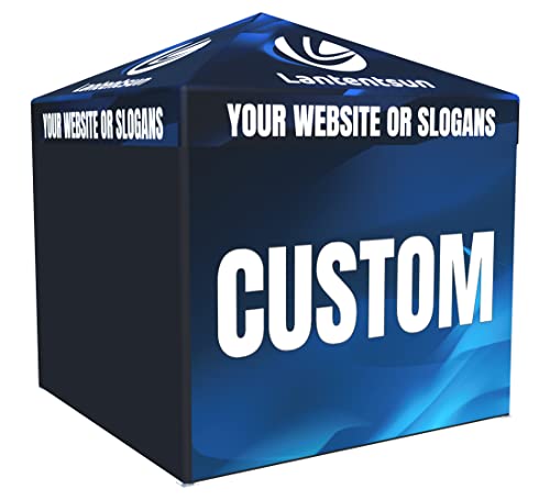 LANTENTSUN 10x10ft Custom Print Advertising Tent with 3pc Full Sidewalls Custom Color