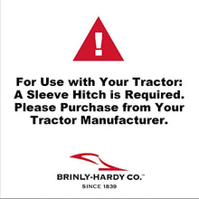 Brinly Sleeve Hitch Adjustable Tow Behind Cultivator, 18" by 40", Hammered Black