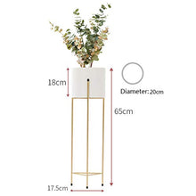 GHJUMKFDF Flower standShelf Iron Art Flower Stand Plant Stand Nordic Modern Concise Living Room Indoor Balcony It has T Colors Size: with a Length of 25.5 inches