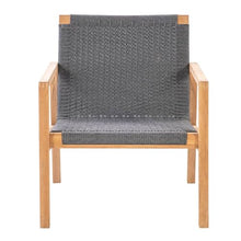 Royal Teak Collection ADCC-G Admiral Club Chair with Arm Support, Charcoal