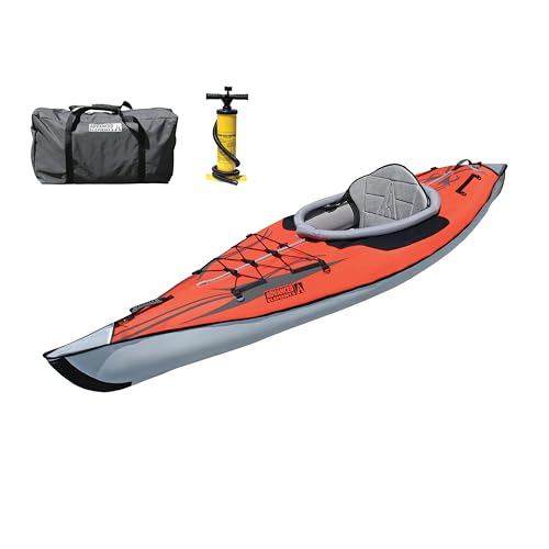 ADVANCED ELEMENTS Advanced Frame Inflatable Day Touring Kayak Red/Gray