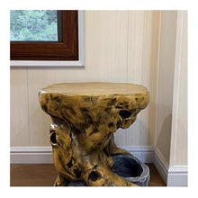 WOAITIANTIAN Vase Stand Indoor Qutdoor Imitation Wood Display Base, Resinous Plant Stand Decorative