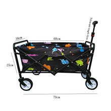 Garden Carts Garden Cart 4-Wheel Folding Trolley -Foldable Pull Wagon Hand Cart Foldable Camping Cart Portable Garden and DIY Cart – 70 kg Capacit