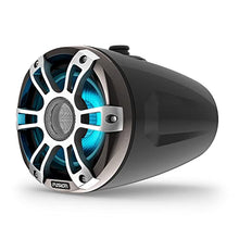 Fusion Garmin Signature Series 3i 6.5" 230-Watt CRGBW Marine Wake Tower Speakers Black (Pair)