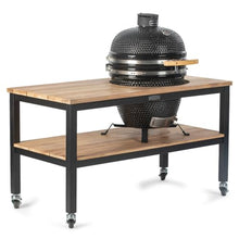 Ash & Ember 18" Kamado Grill with Table Nest Stand & Aluminum Table
