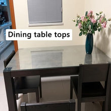 SXKJQER Rectangle/Square Glass Table Top, Patio Table Tops, 8mm Thick Tempered Table Top with Polished Edge, Transparent Sheet, with 6 Anti-Slip Pads, for Coffee, Dining Table(100x100cm)