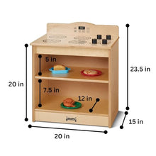 Jonti-Craft Toddler Kitchen Stove Beige Light Wood