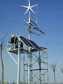 Mini Wind Generator 500W 3 Blades Or 5 Blades 48V Wind Power Turbine with Waterproof Controller 12V 24V 24v 5 pcs (48v 5 pcs) (24v 3 pcs)