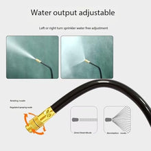 LARPOPKC Brass misting Nozzle tee with Built-in Hose for Outdoor Cooling Systems, Adjustable 360° Rotation, Water Mist Nozzle Threaded Sprayer Atomizing Nozzle + 8mm tee Belt 100pc