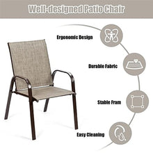 TEOYETTSF 2 Piece Patio Chair Outdoor Dining Garden Terrace Yard Armchair