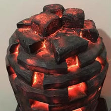 Guernsey Woollens Indoor Fireplace Simulated Charcoal Living Room Home Holiday Decoration Props Red Festive Decoration Electronic Charcoal 3D Fireplace