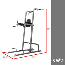 Valor Fitness Power Tower Dip Station Silver