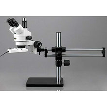 AmScope SM-5TY Trinocular Stereo Zoom Microscope 7X-90X Clear