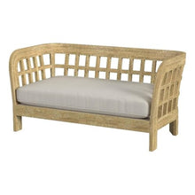 Home Square 2-Piece Outdoor Lounge Chair and Loveseat Set Natural