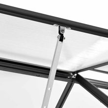 DINDING Greenhouse Anthracite Aluminum Polycarbonate in Professional Modern Crystal Clear Walk in Structure with Adjustable Height for Professional Garden Projects
